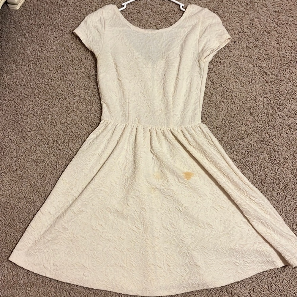 White floral dress